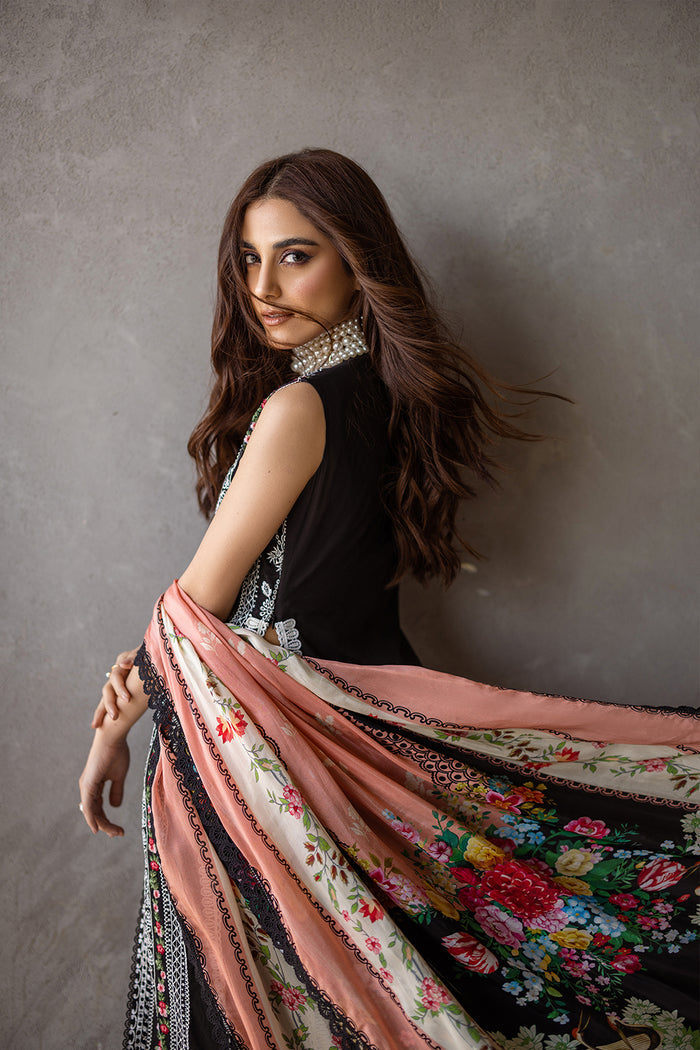 Saira Rizwan Embroidered Luxury Lawn Unstitched 3Pc Suit SRLL24-06 EMBER