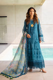 Saira Rizwan Embroidered Luxury Lawn Unstitched 3Pc Suit SRLL24-07 SAPPHIRE