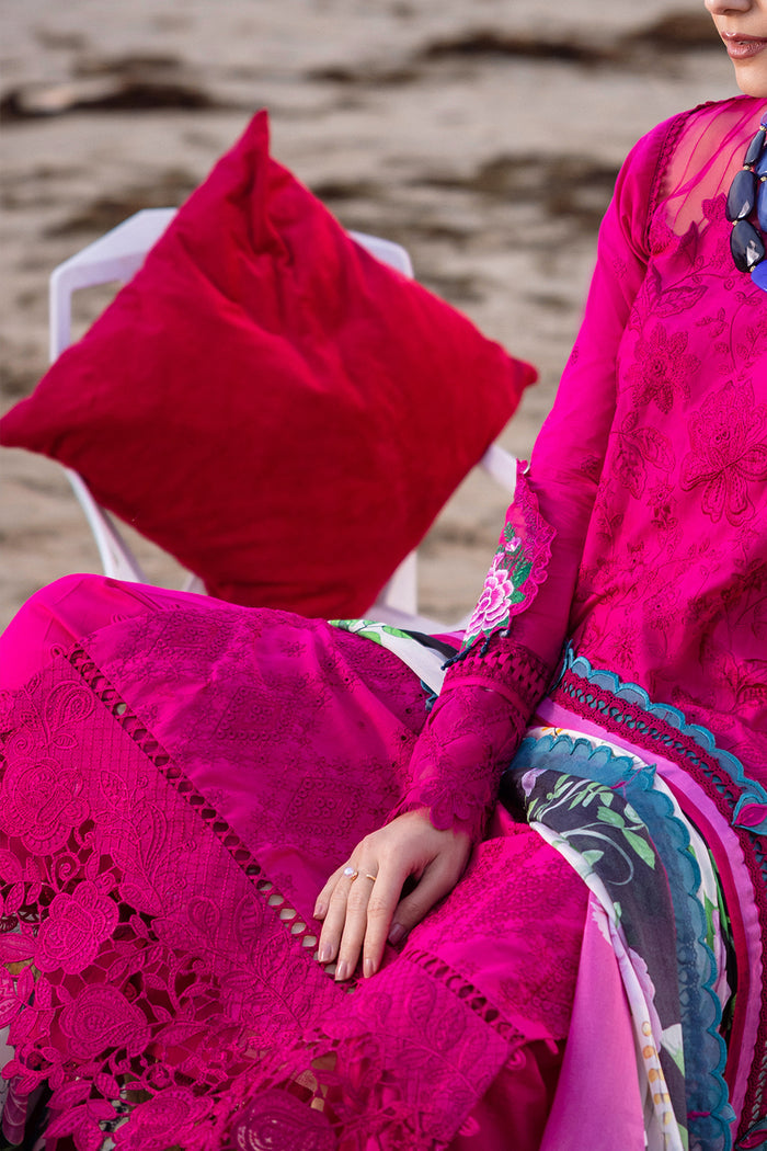 Saira Rizwan Embroidered Luxury Lawn Unstitched 3Pc Suit SRLL24-08 DAMASK