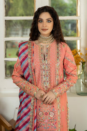 Jahaa'n Ara by Serene Embroidered Raw Silk Unstitched Suit SRS-01