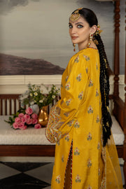 Jahaa'n Ara by Serene Embroidered Raw Silk Unstitched Suit SRS-04