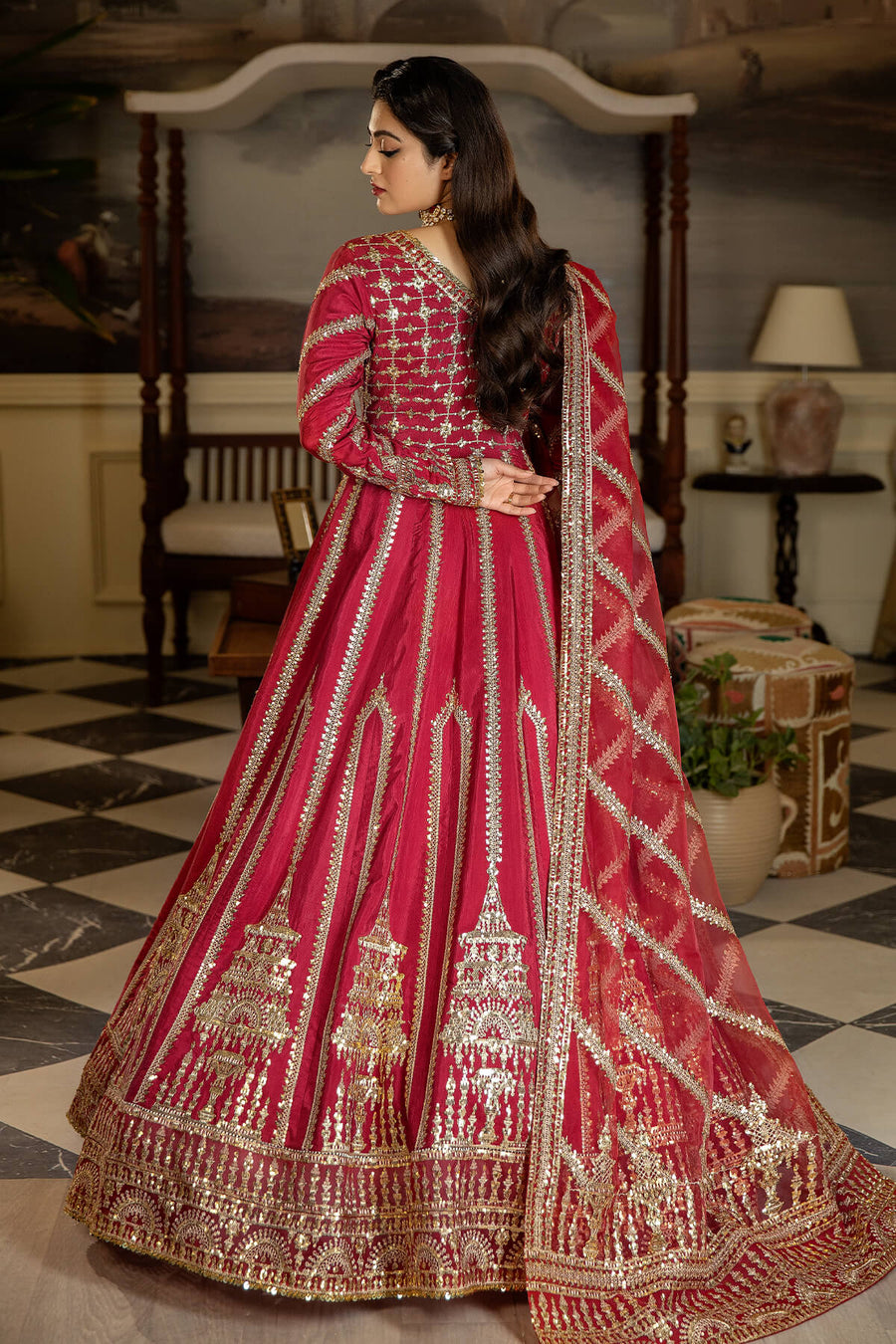 Jahaa'n Ara by Serene Embroidered Raw Silk Unstitched Suit SRS-06