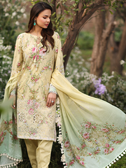 Vintage Flora by Manara Embroidered Lawn Unstitched 3Pc Suit SS-02 SABA