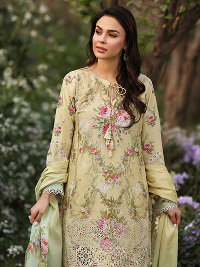 Vintage Flora by Manara Embroidered Lawn Unstitched 3Pc Suit SS-02 SABA