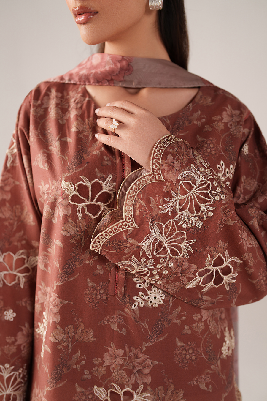 IZNIK Spring Summer Embroidered Lawn Unstitched 3Pc Suit SS-02