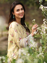 Vintage Flora by Manara Embroidered Lawn Unstitched 3Pc Suit SS-02 SABA
