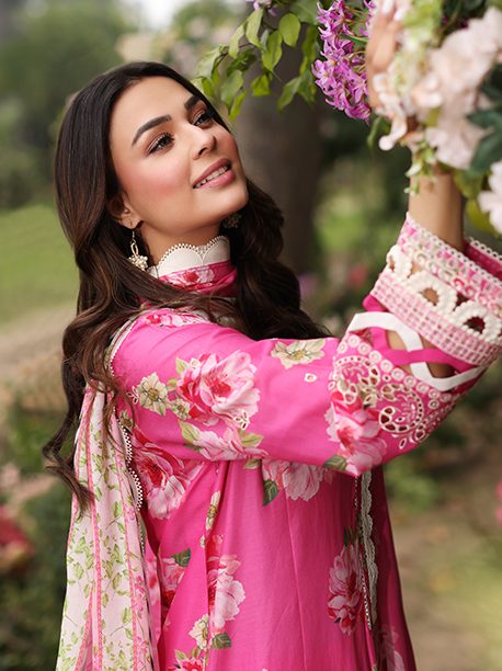 Vintage Flora by Manara Embroidered Lawn Unstitched 3Pc Suit SS-03 LEANA