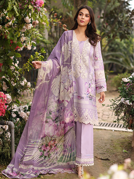 Vintage Flora by Manara Embroidered Lawn Unstitched 3Pc Suit SS-05 AMAYA