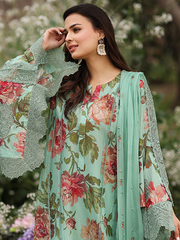 Vintage Flora by Manara Embroidered Lawn Unstitched 3Pc Suit SS-06 OPALIA