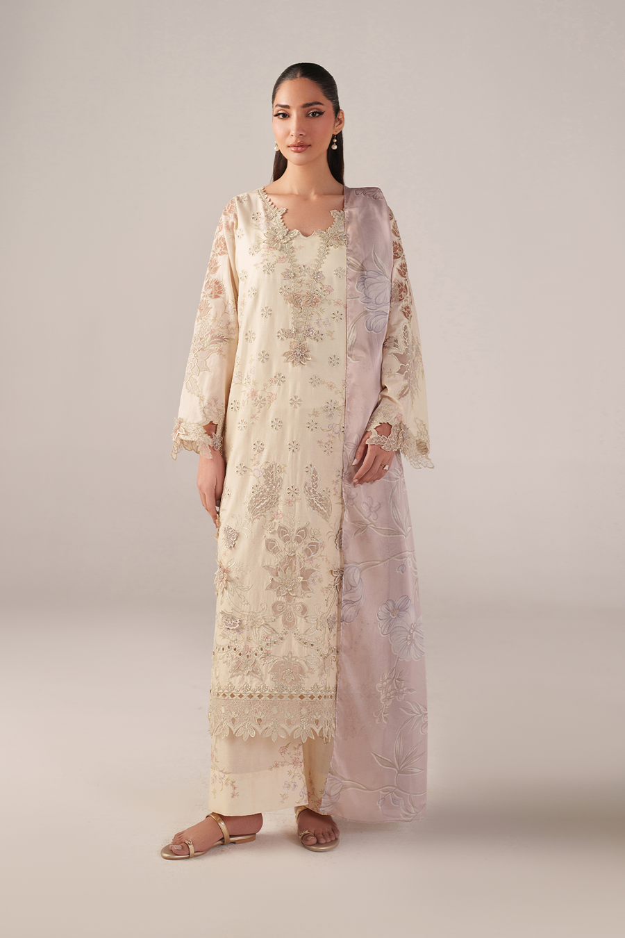 IZNIK Spring Summer Embroidered Lawn Unstitched 3Pc Suit SS-06