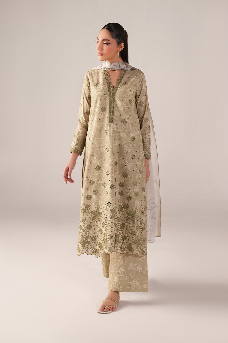 IZNIK Spring Summer Embroidered Lawn Unstitched 3Pc Suit SS-07