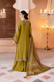 Ramsha Shehnai Embroidered Raw SIlk Unstitched 3Pc Suit SS-106