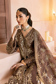 Ramsha Shehnai Embroidered Raw SIlk Unstitched 3Pc Suit SS-108