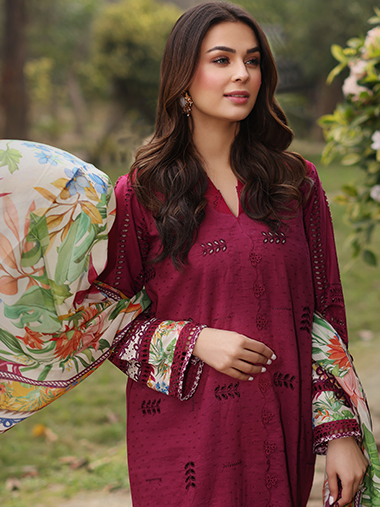 Vintage Flora by Manara Embroidered Lawn Unstitched 3Pc Suit SS-12 ABLOOM