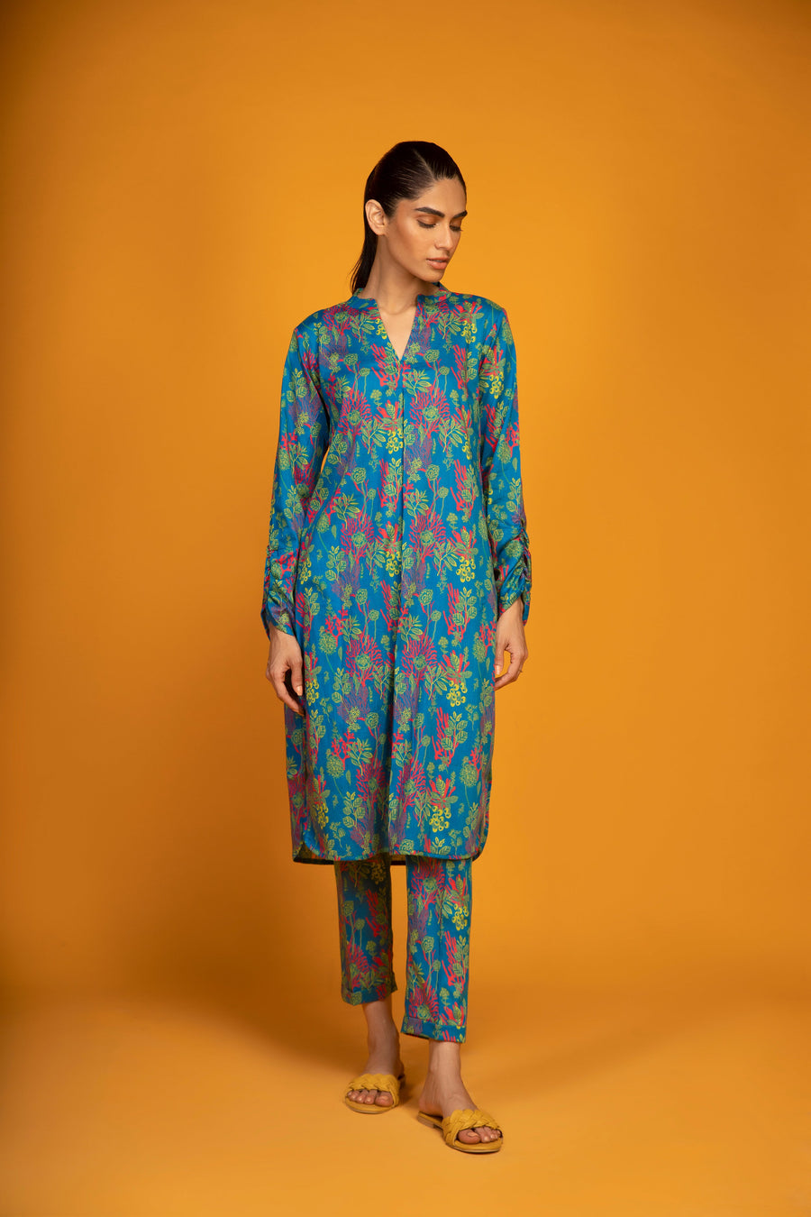 SAHAR Spring Summer Unstitched Printed Lawn 2 Piece Suit SSL-V3-23-11