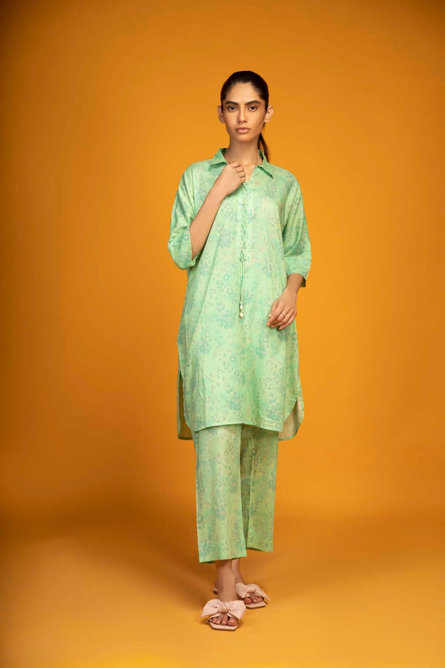 SAHAR Spring Summer Unstitched Printed Lawn 2 Piece Suit SSL-V3-23-12