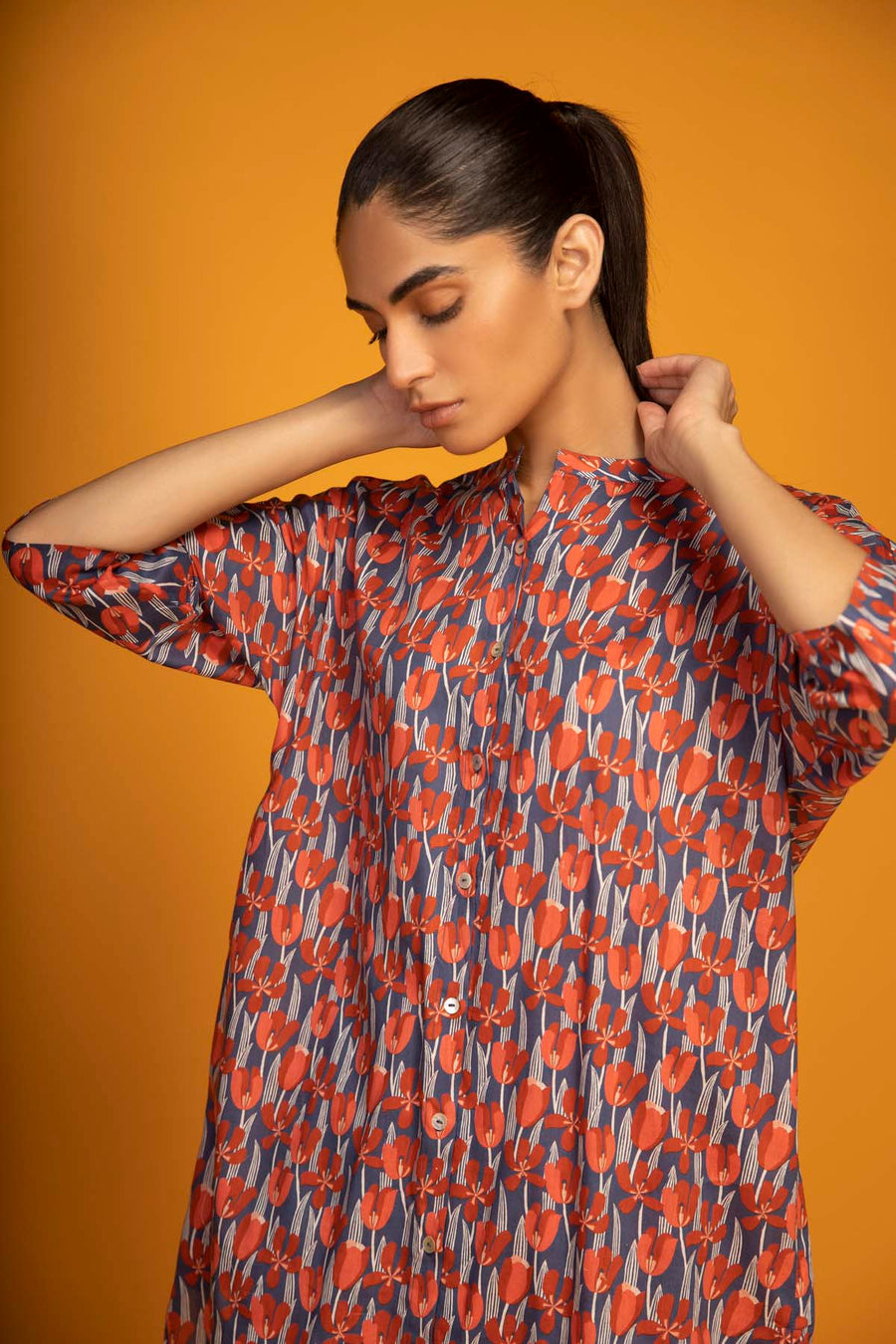 SAHAR Spring Summer Unstitched Printed Lawn 2 Piece Suit SSL-V3-23-19