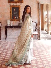 SAHAR Eid Edit Embroidered Slub Lawn Unstitched 3Pc Suit SSL-V3-23-22