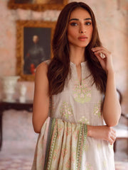 SAHAR Eid Edit Embroidered Slub Lawn Unstitched 3Pc Suit SSL-V3-23-22