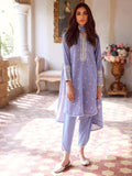 SAHAR Eid Edit Embroidered Slub Lawn Unstitched 3Pc Suit SSL-V3-23-24