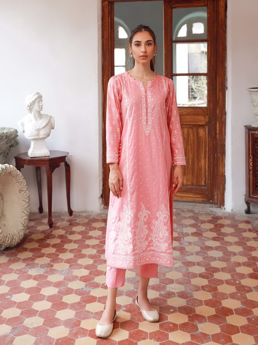 SAHAR Eid Edit Embroidered Slub Lawn Unstitched 3Pc Suit SSL-V3-23-25