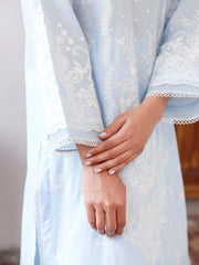 SAHAR Eid Edit Embroidered Slub Lawn Unstitched 3Pc Suit SSL-V3-23-26
