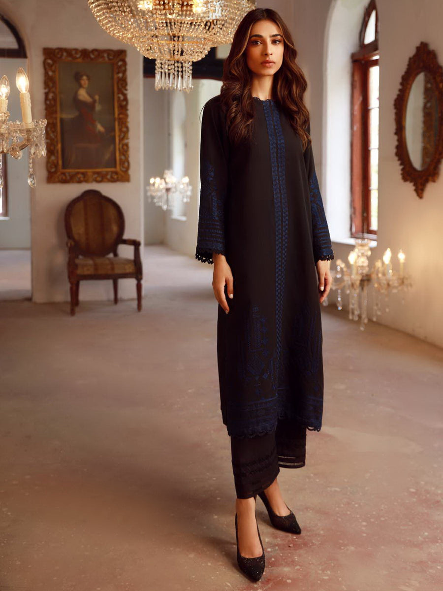 SAHAR Eid Edit Embroidered Slub Lawn Unstitched 3Pc Suit SSL-V3-23-30
