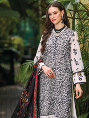 Gul Ahmed Premium Embroidered Lawn Unstitched 3Pc Suit SSM-42007
