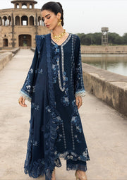 Saira Shakira Embroidered Karandi Unstitched 3Pc Suit D-1A LILA