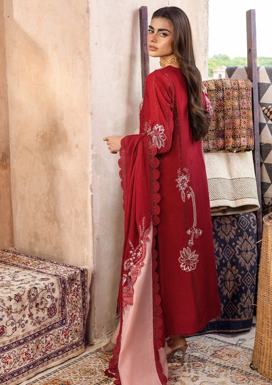 Saira Shakira Embroidered Karandi Unstitched 3Pc Suit D-2A FRIYA