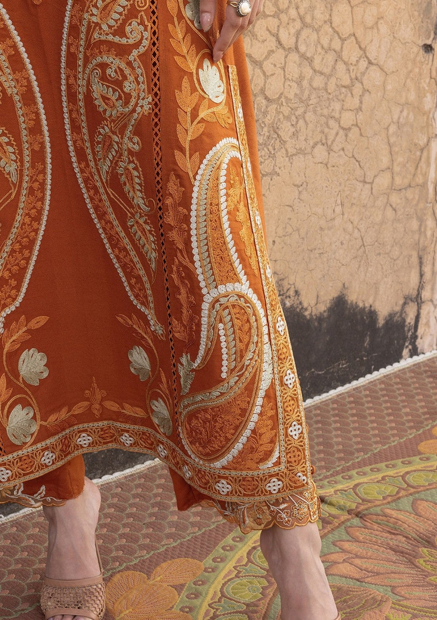 Saira Shakira Embroidered Karandi Unstitched 3Pc Suit D-5B AFSANEH