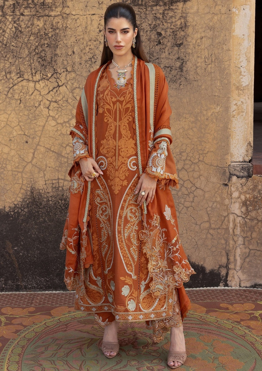 Saira Shakira Embroidered Karandi Unstitched 3Pc Suit D-5B AFSANEH