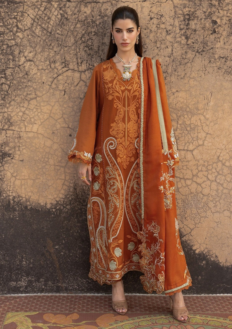 Saira Shakira Embroidered Karandi Unstitched 3Pc Suit D-5B AFSANEH