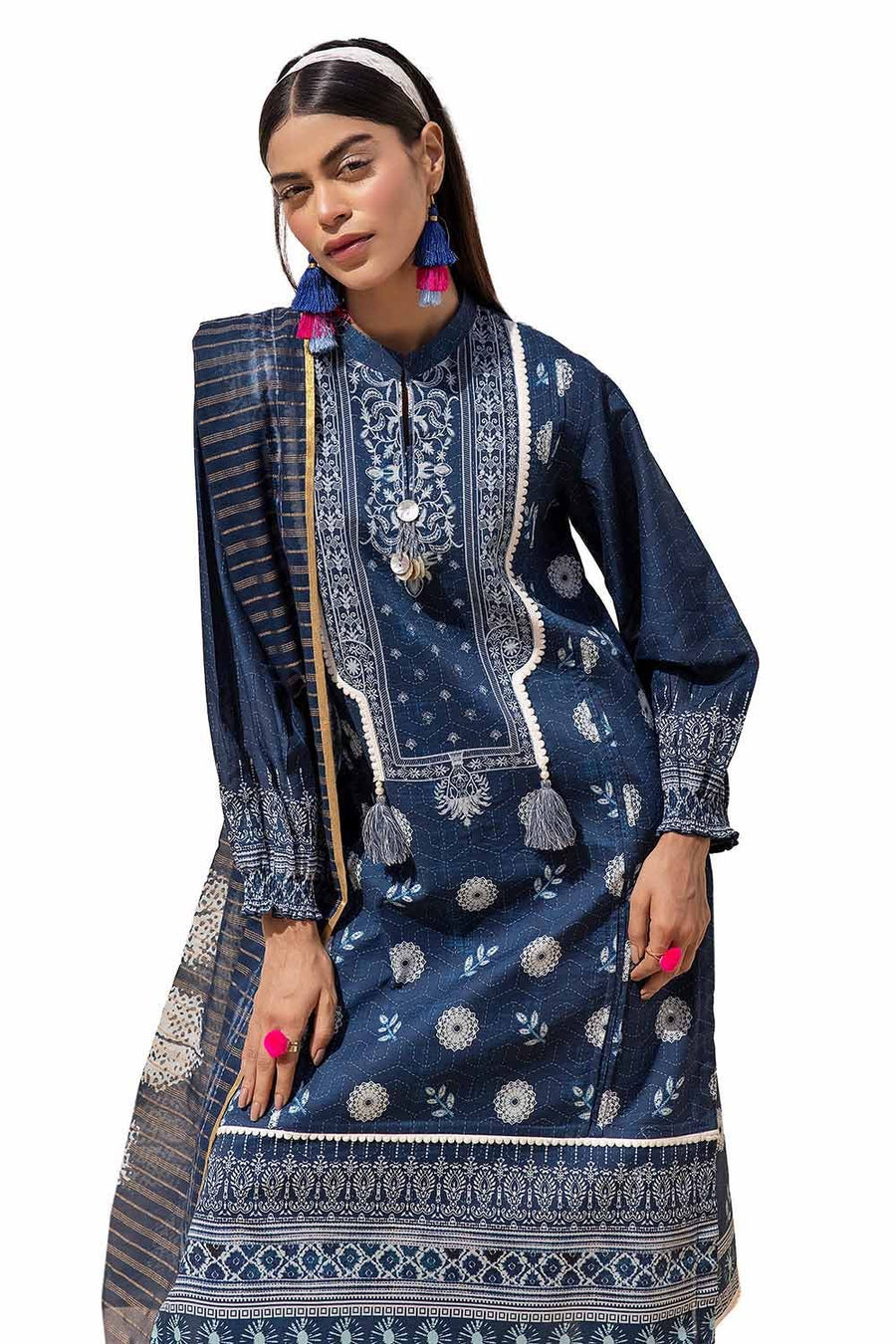 Gul Ahmed Printed Lawn Unstitched 3Pc Suit ST-42001
