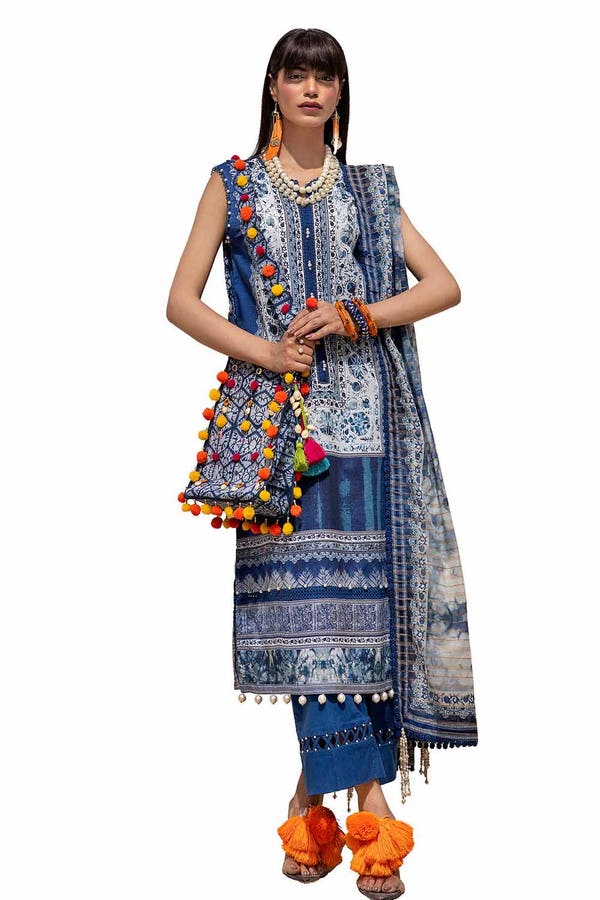 Gul Ahmed Printed Lawn Unstitched 3Pc Suit ST-42009