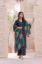 Feathers Digital Printed Khaddar Unstitched 3Pc Suit STARRY MIST-FT147