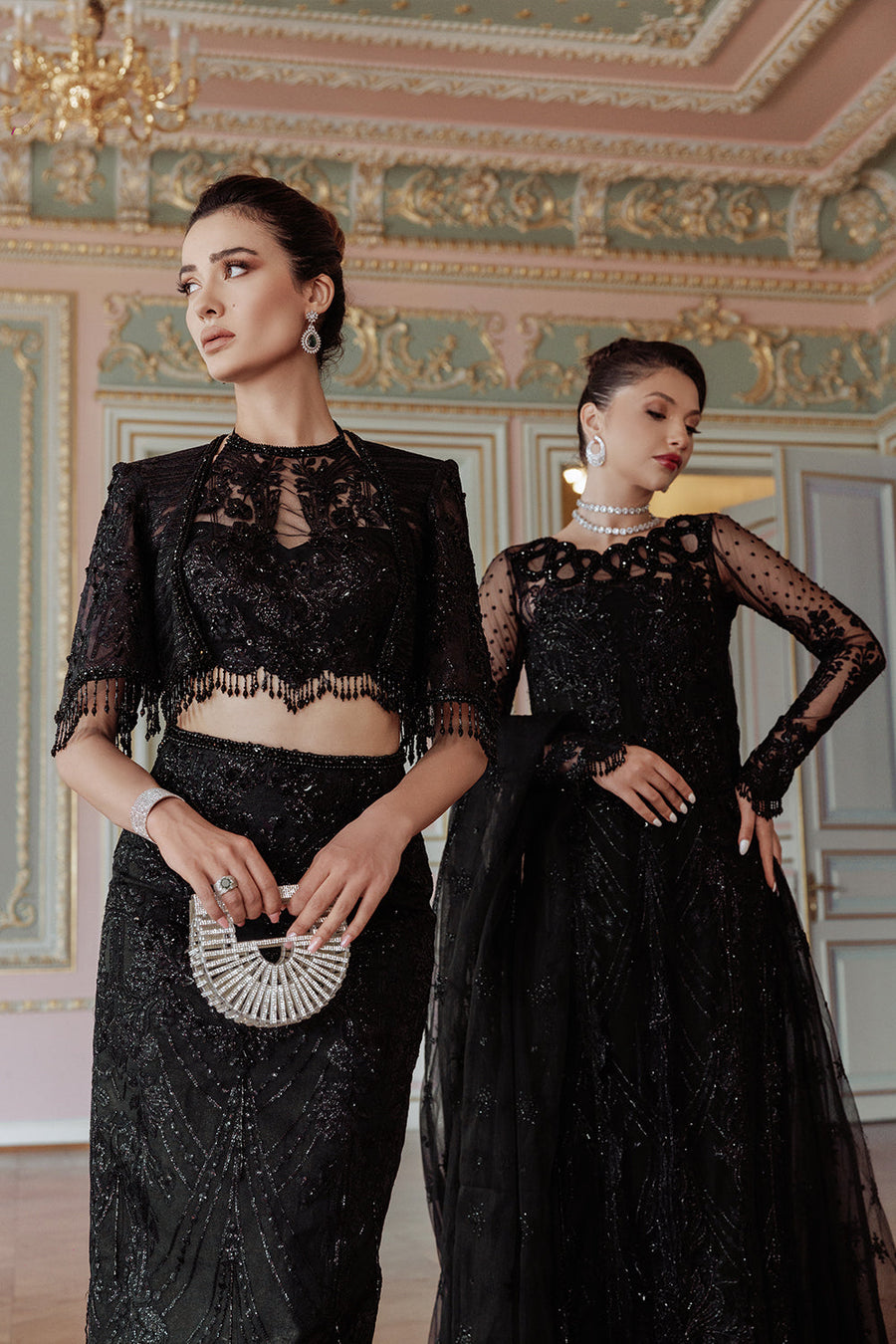 Lumiere By Saira Rizwan Embroidered Net Unstitched 3Pc Suit SR-05