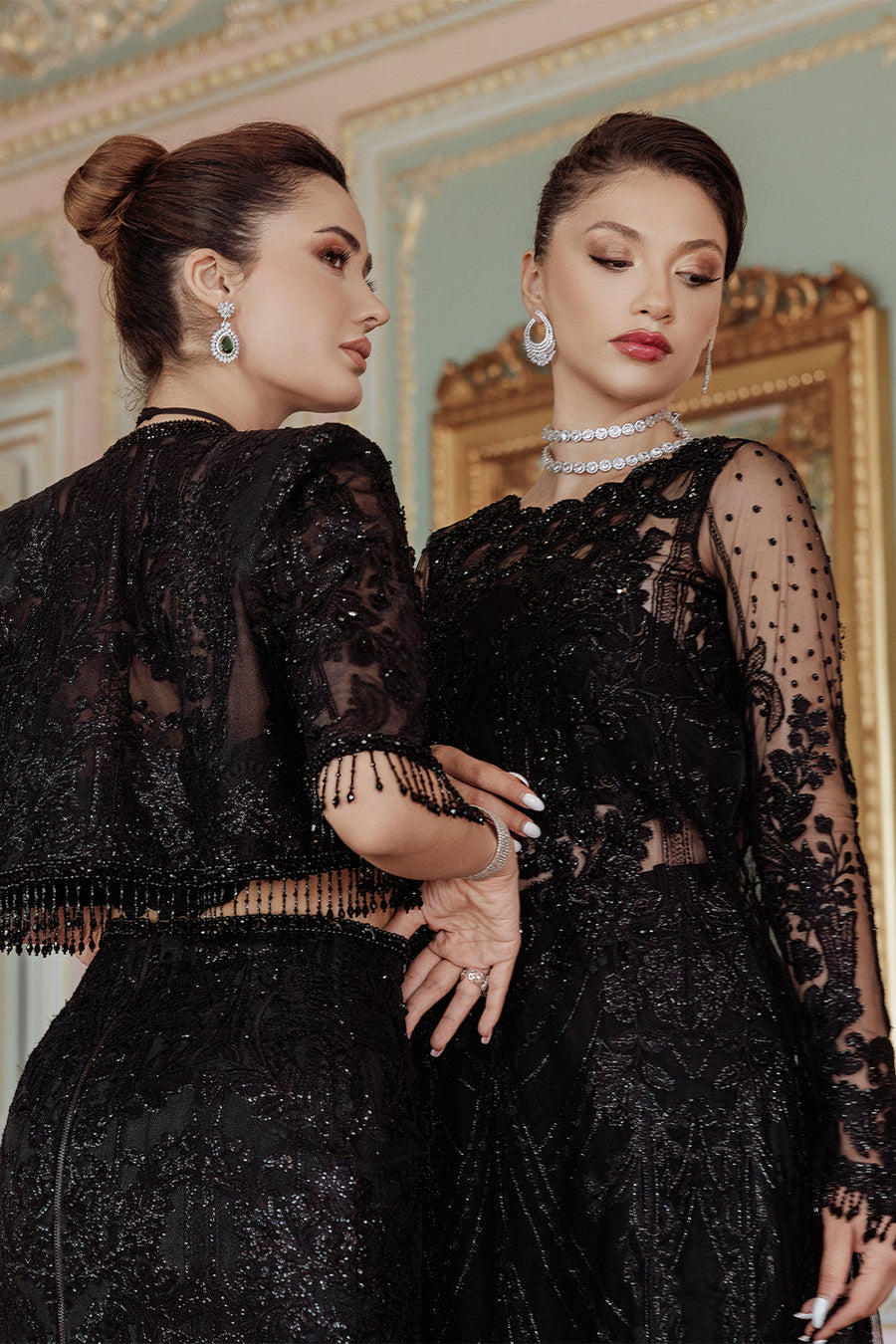 Lumiere By Saira Rizwan Embroidered Net Unstitched 3Pc Suit SR-05