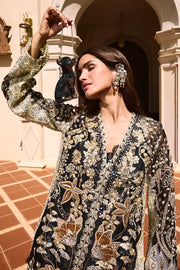 Soraya Lumene Embroidered Luxury Organza Unstitched 3Pc Suit - STELLA