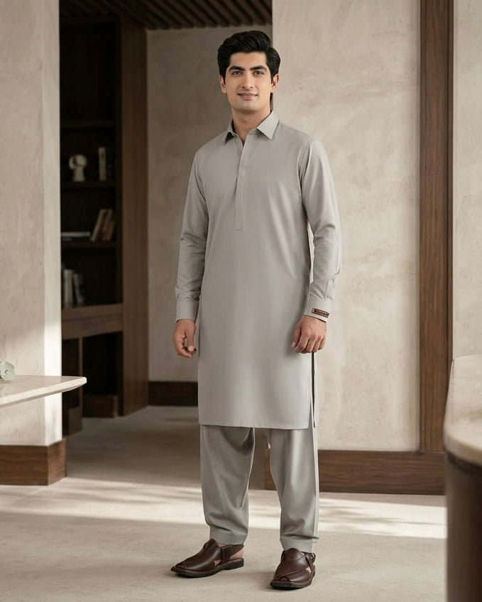 Starling by Fabrieco Men's Unstitched Soft Blended Suit STL-07