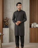 Crimson by Fabrieco Men's Unstitched Textured Blended Suit STL-10