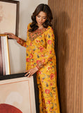 Faiza Faisal Lumiere Printed Khaddar Stitched 2Pc Suit - SUNLIT PETAL