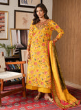 Faiza Faisal Lumiere Printed Khaddar Stitched 2Pc Suit - SUNLIT PETAL