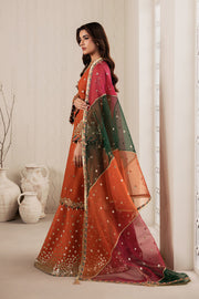Zarif Bayaan Embroidered Luxury Chiffon Unstitched 3Pc Suit - SUNOOR