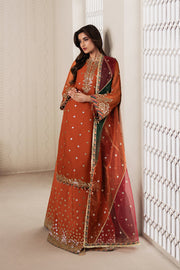 Zarif Bayaan Embroidered Luxury Chiffon Unstitched 3Pc Suit - SUNOOR