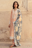 Cross Stitch Premium Embroidered Lawn Unstitched 3Pc Suit D-17 Sunset Floral