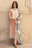 Cross Stitch Premium Embroidered Lawn Unstitched 3Pc Suit D-17 Sunset Floral