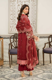 Qalb by Suveez Luxury Unstitched Organza 3Pc Suit SUV-03 JOGIYA