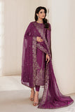 Zarif Bayaan Embroidered Luxury Chiffon Unstitched 3Pc Suit - SWABI