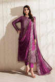 Zarif Bayaan Embroidered Luxury Chiffon Unstitched 3Pc Suit - SWABI